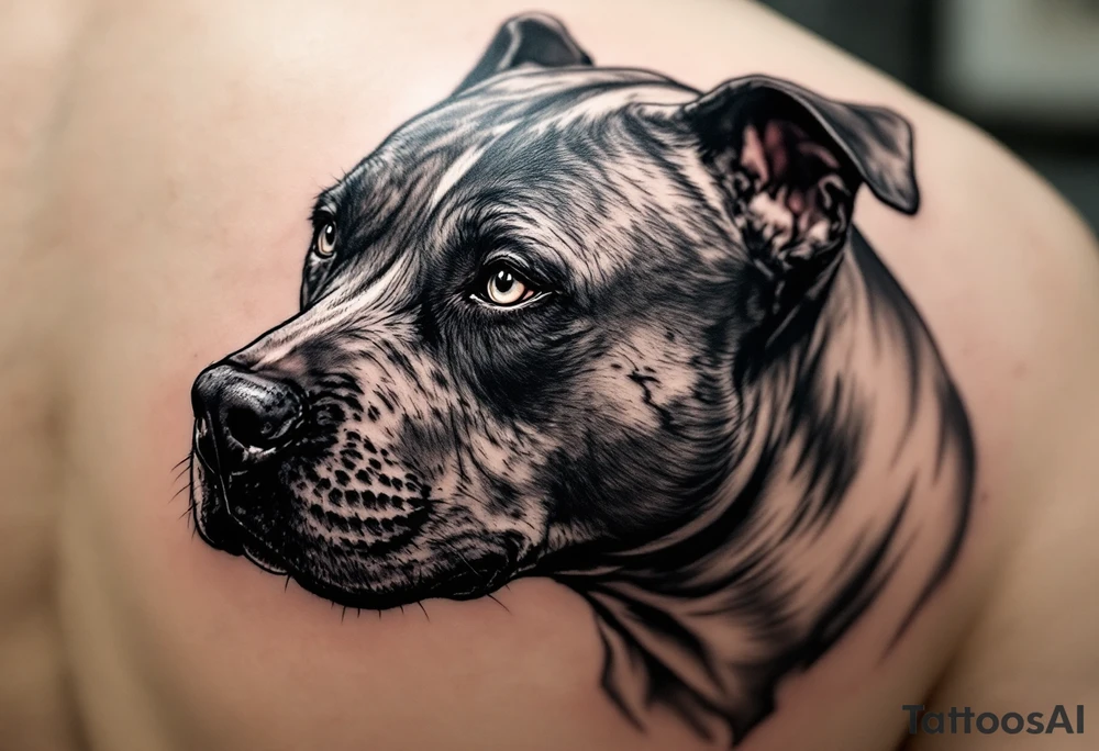 pitbull tattoo tattoo idea