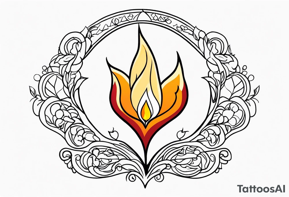 Mom Dad
Herz
Feuer 

Tor
Kerze tattoo idea