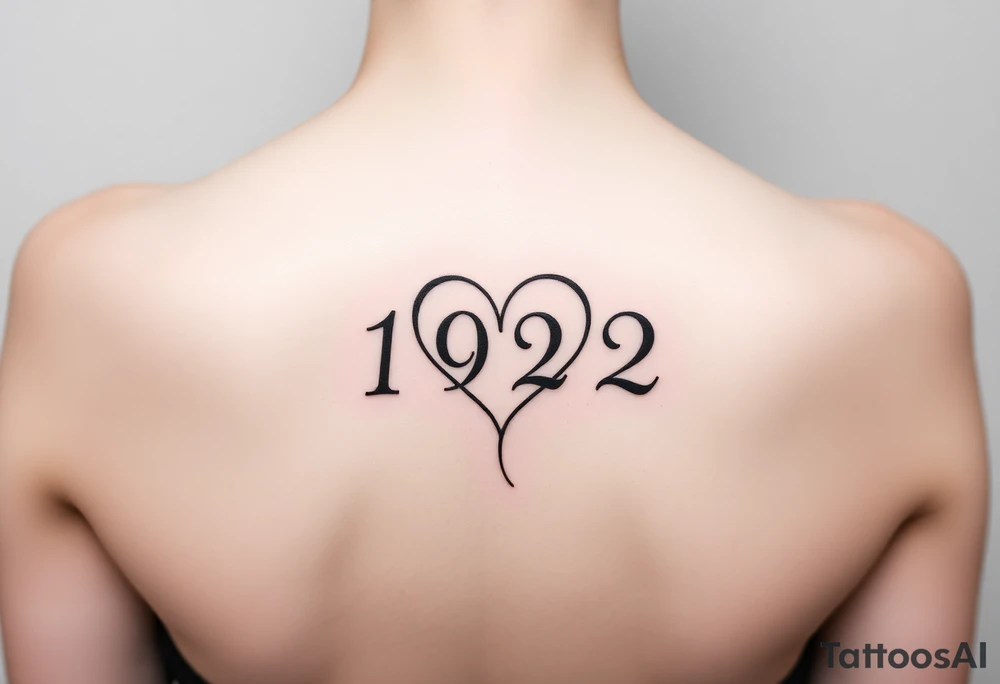 Heart with 192 in the middle and a L connected to the end of teh heart tattoo idea