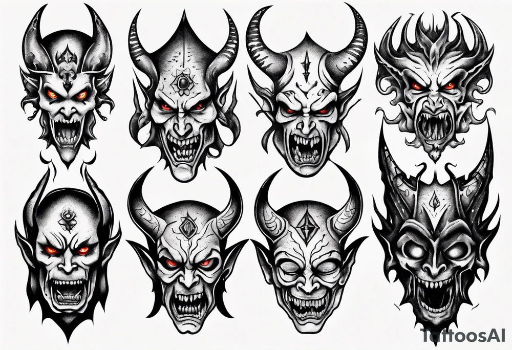 demons tattoo idea