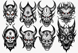 demons tattoo idea