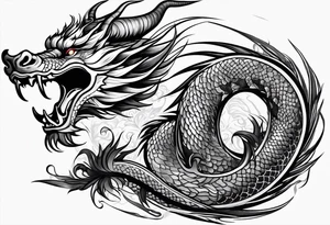 Chinese dragon tattoo idea