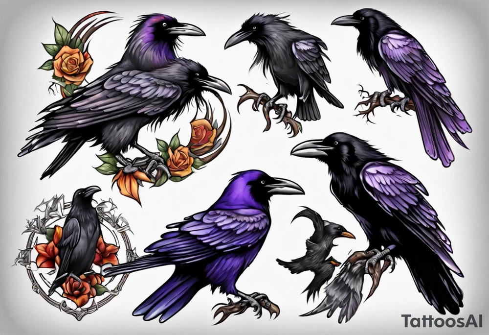 Ravens tattoo idea