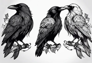 raven tattoo idea