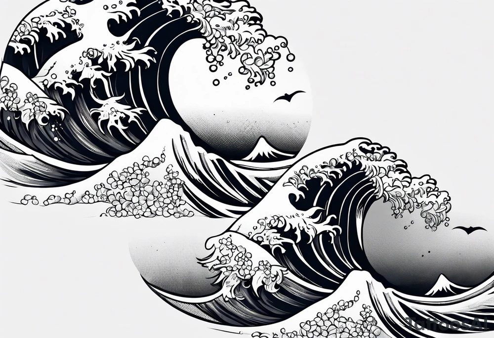 Neptun steht im Wasser tattoo idea