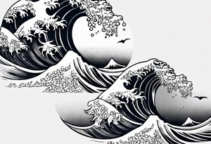 Neptun steht im Wasser tattoo idea