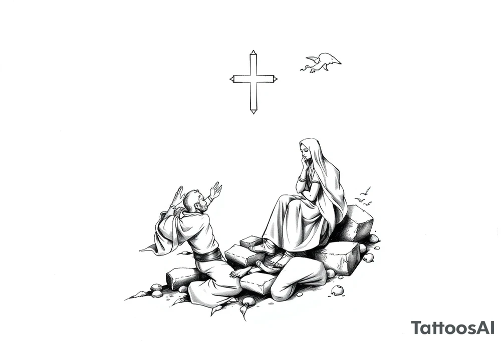 Faith scene tattoo idea