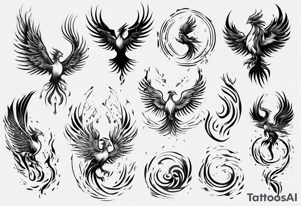 Phoenix tattoo idea