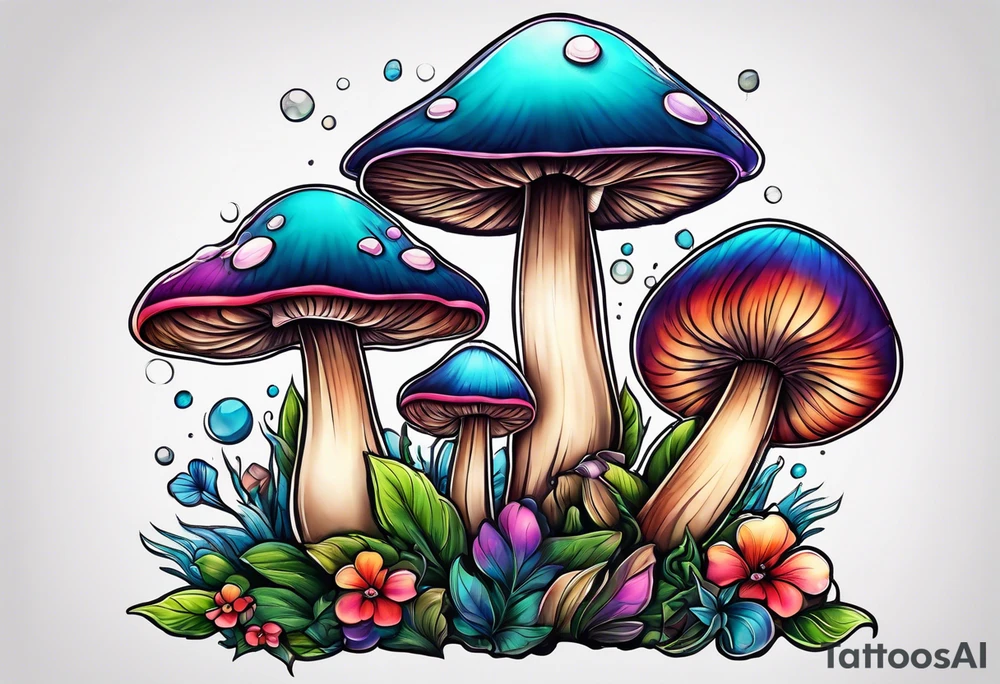 "Graceful Mushrooms" tattoo idea