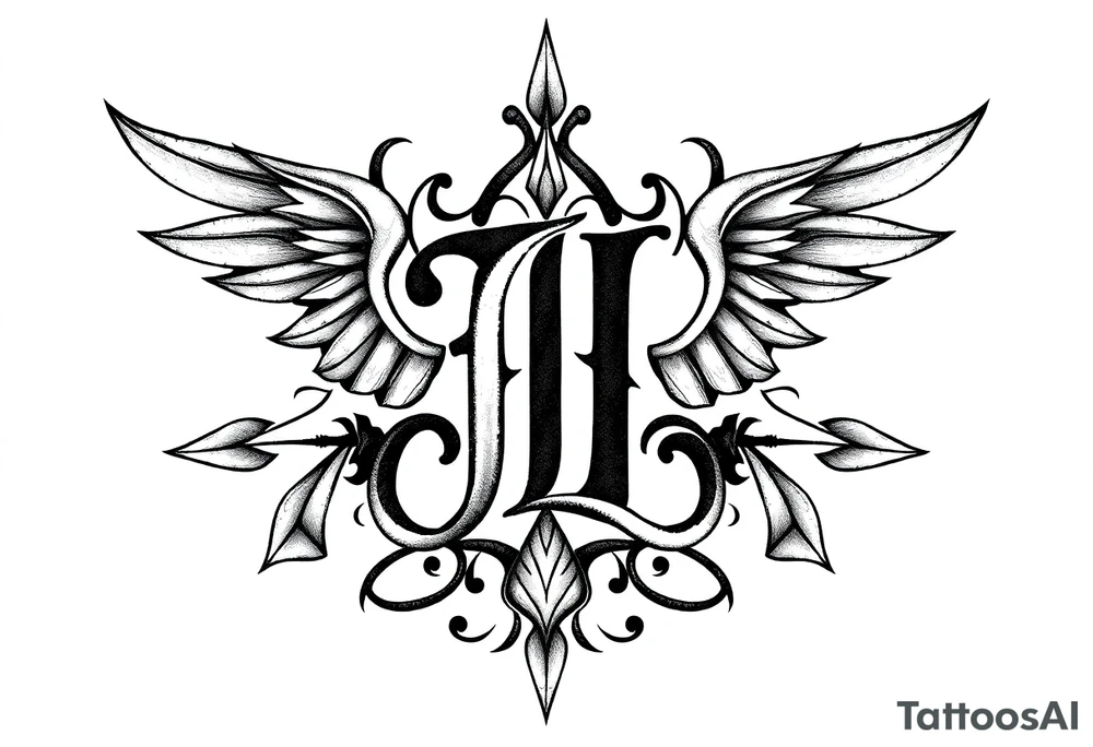 Monogram jrl tattoo idea