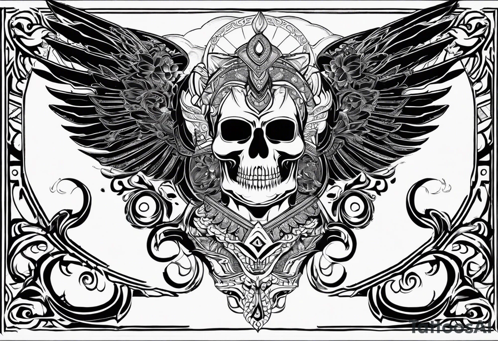 kali ma, alien goddess, valkrye, aries, cosmic pirate, divine feminine, zenza resonance, pachamama, lotus azul, blank panther, eagle, skull, 5D, nueva gaya, dna 12, left side chest tatoo tattoo idea