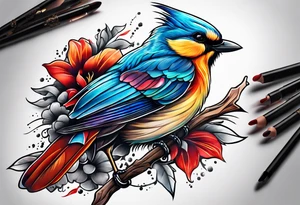 Birds tattoo idea