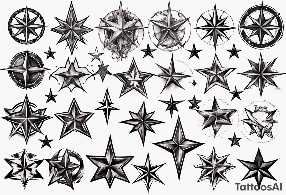 Star tattoo tattoo idea