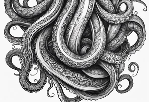 outstretched tentacles tattoo idea