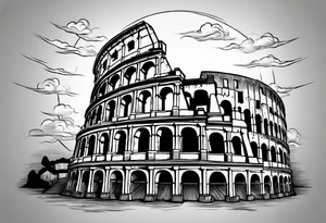 Roman coliseum tattoo idea