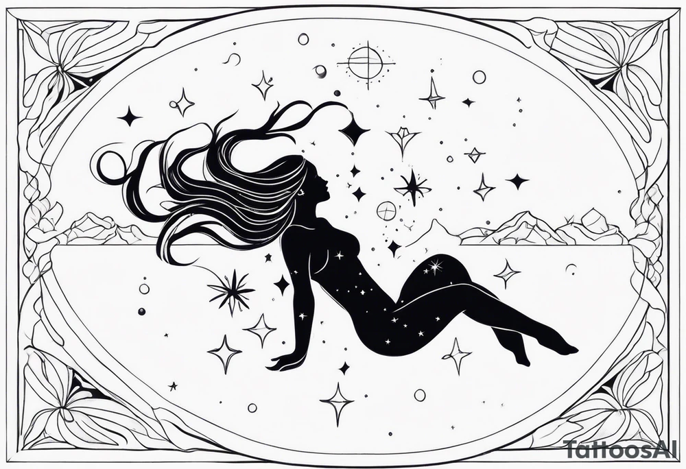 Aquarius constellation tattoo idea
