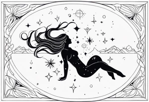 Aquarius constellation tattoo idea