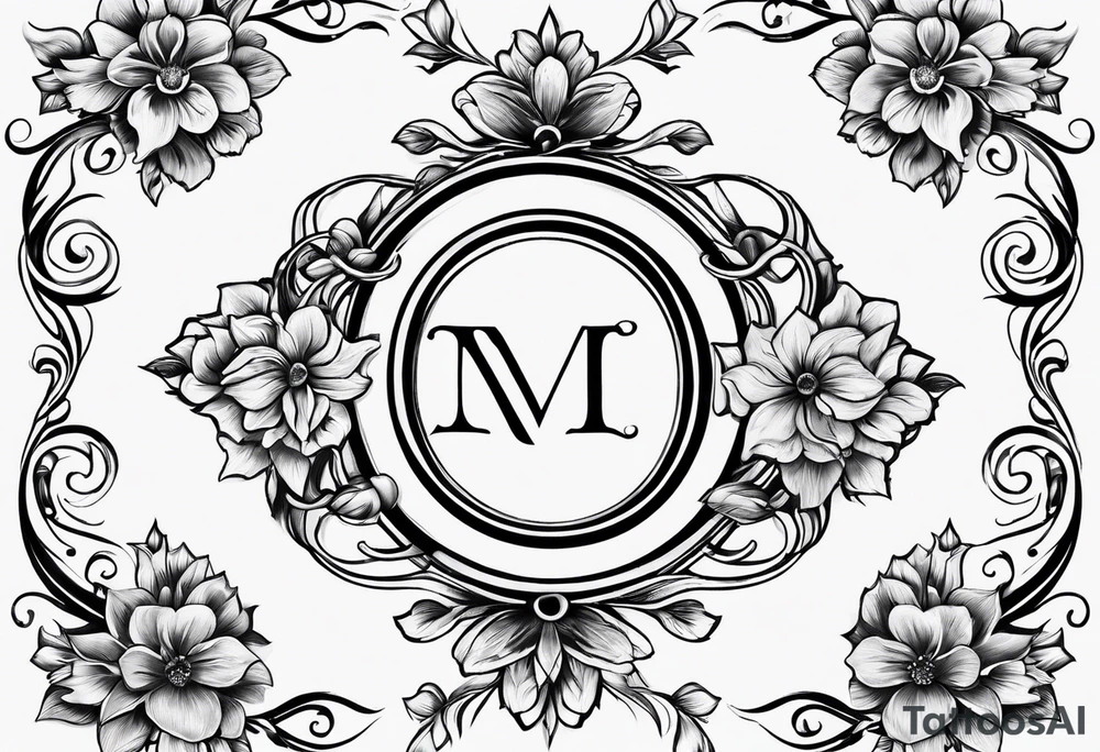 infinity symbol with flowers 
I tattoo idea