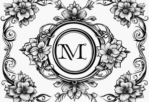 infinity symbol with flowers 
I tattoo idea