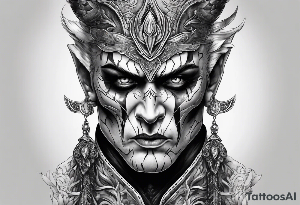 scary nemesis trying to kill tattoo idea