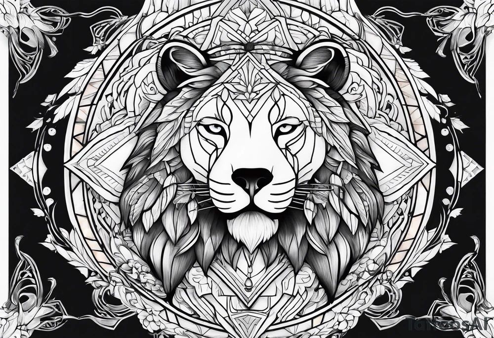 Healing with animals as the symbol tattoo idea
