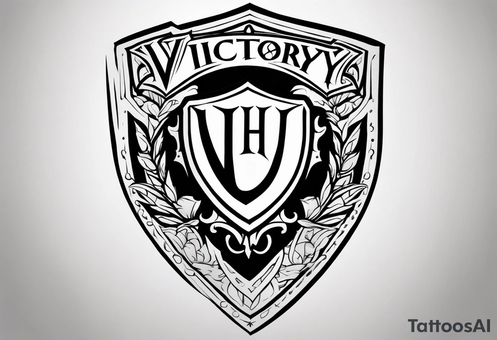 Victory or valhalla shield tattoo idea