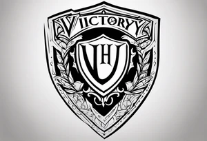 Victory or valhalla shield tattoo idea