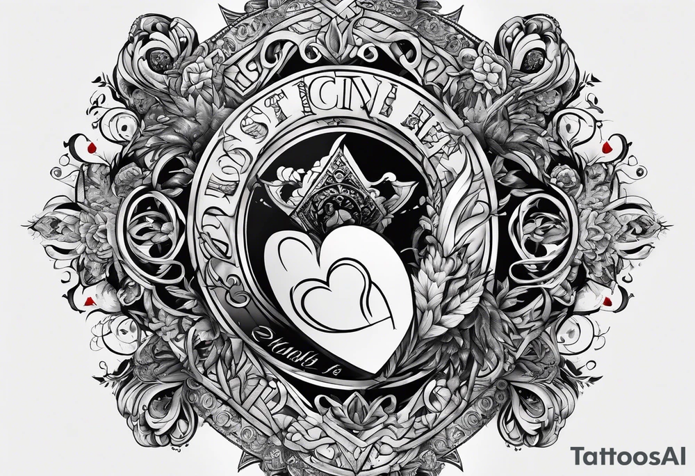 Integrity, strength, broken heart ,survivor symbolism tattoo idea