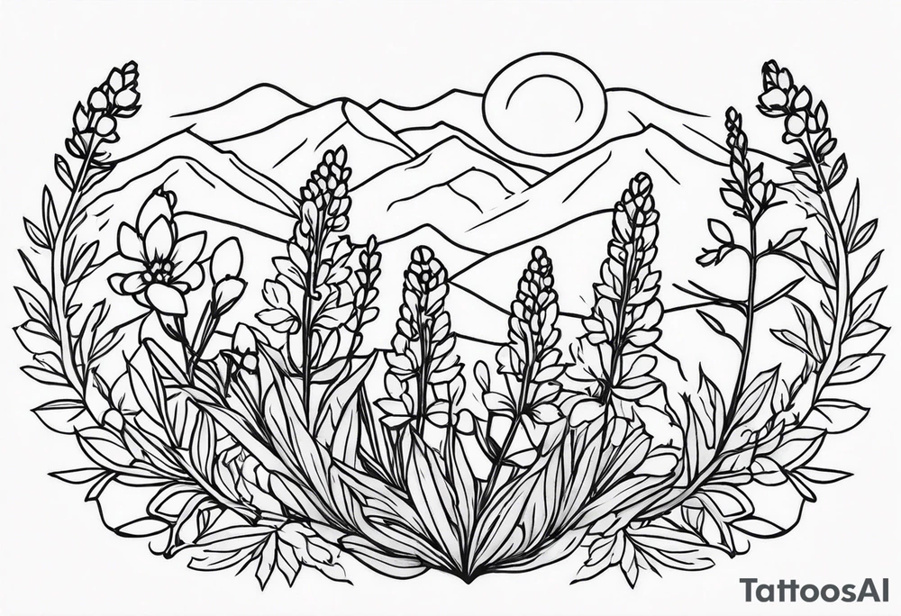 Bluebonnets tattoo idea