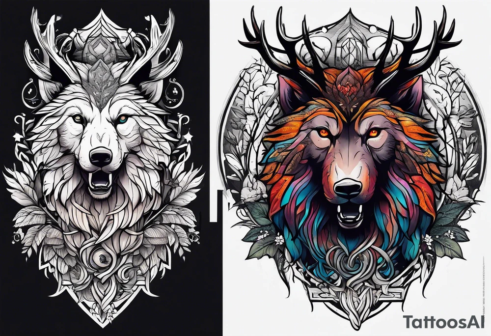 Big forest tattoo idea