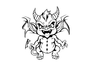 Demon tattoo idea