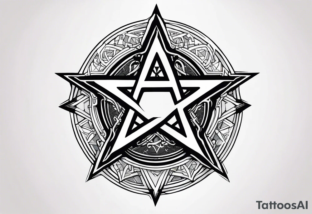 pentagram. tattoo idea