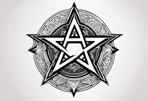 pentagram. tattoo idea