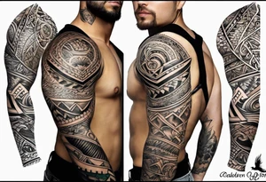 shoulder cover up tattoo.  should be focused on family.  names kaden, mason and lori in the design tattoo idea