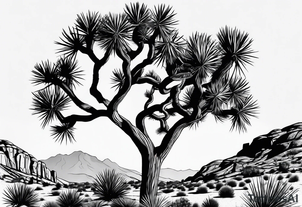 Joshua tree tattoo idea
