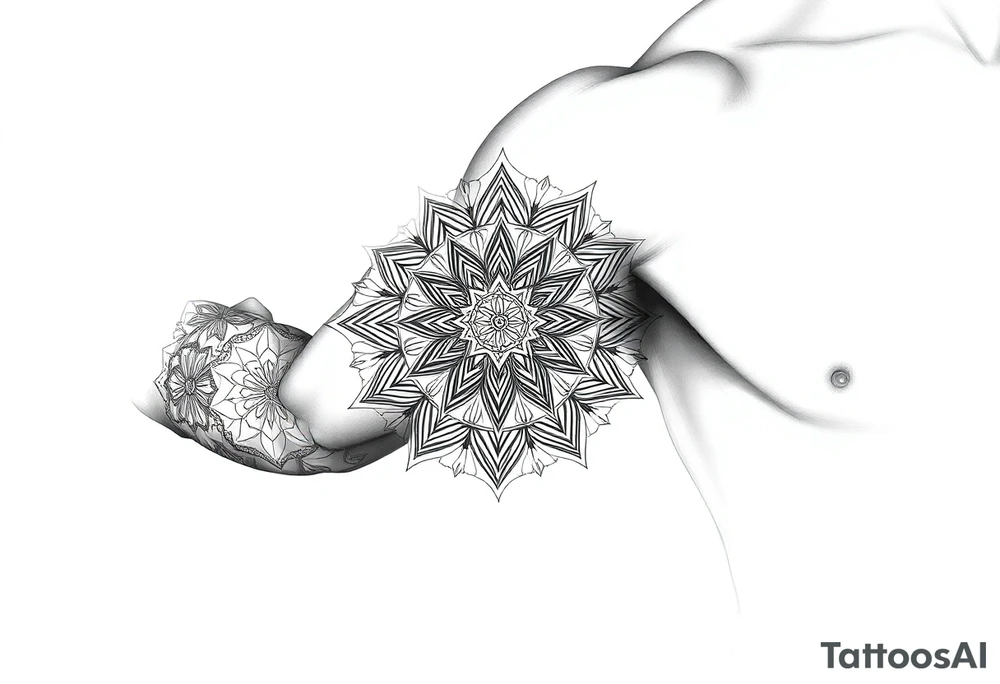 intricate mandala with sacred geometry and cosmic elements tattoo idea intricate mandala with sacred geometry and cosmic elements tattoo idea