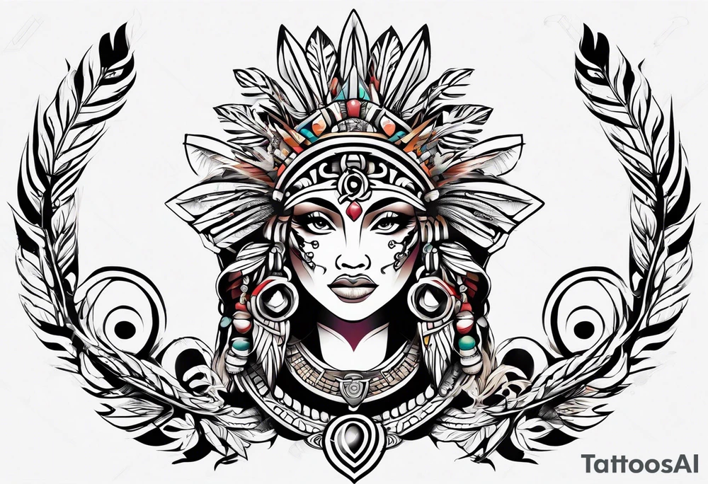 Puerto Rican tribal arm tattoo tattoo idea