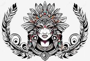 Puerto Rican tribal arm tattoo tattoo idea