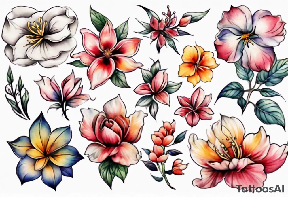 a bobinsana flower tattoo idea