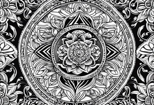 Pattern filler tattoo idea