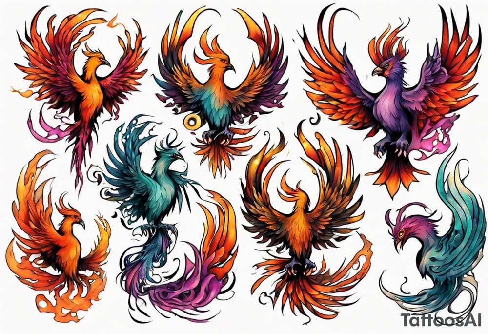 Phoenix tattoo idea