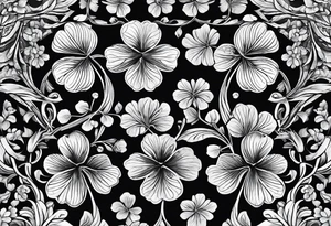 Irish clover tattoo idea