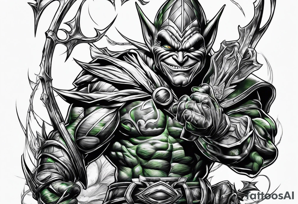 Green goblin tattoo idea