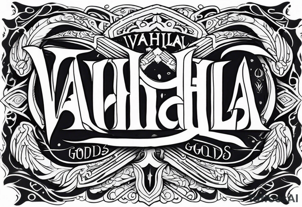 Valhalla gods tattoo idea