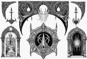 Lord of the rings gate of Moria tattoo idea