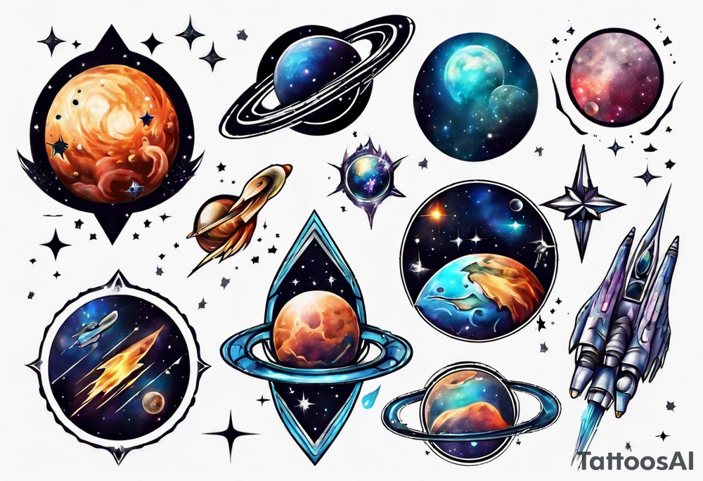 Space tattoo idea