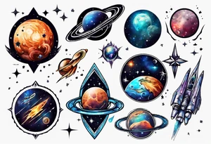 Space tattoo idea