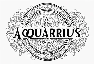 Brinley Kay, Aquarius sign tattoo idea