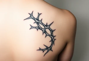 thorns wrapping around my leg tattoo idea