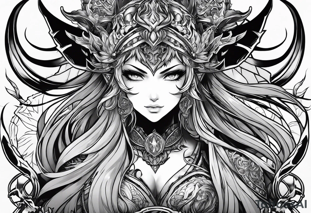 demonslayer anime tattoo idea
